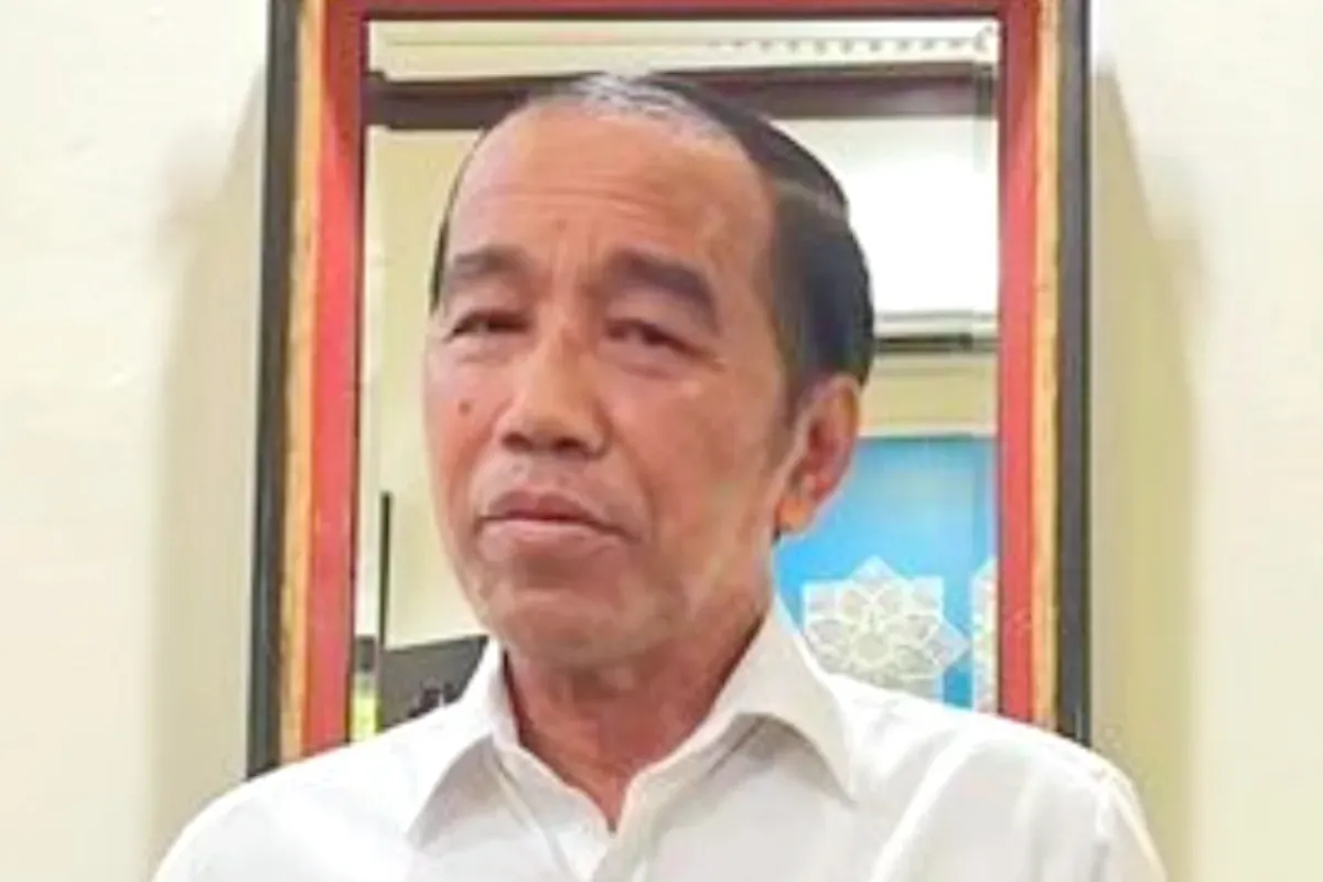 Potret Joko Widodo (Jokowi) yang jadi sorotan publik serta diduga mengidap Sindrom Stevens Johnson. (Sumber: X/@yusuf_dumdum)