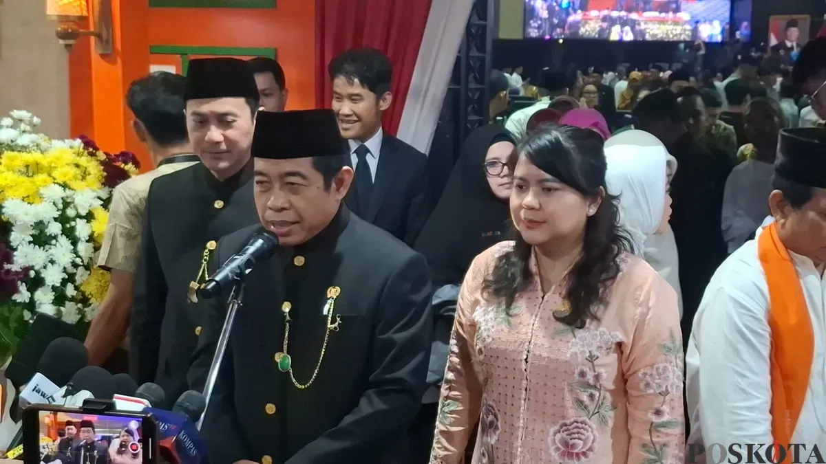 Ketua DPRD Jakarta, Khoirudin setelah rapat paripurna, Minggu, 22 Juni 2025. (Sumber: POSKOTA | Foto: Pandi Ramedhan)