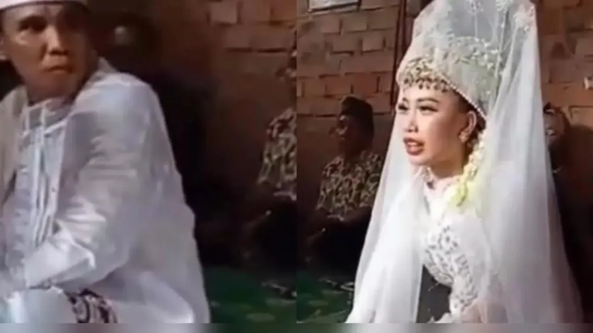Seorang pengantin wanita viral minta cerai setalah beberapa detik sah. (Sumber: Instagram/@pembasmi.kehaluan.reall)