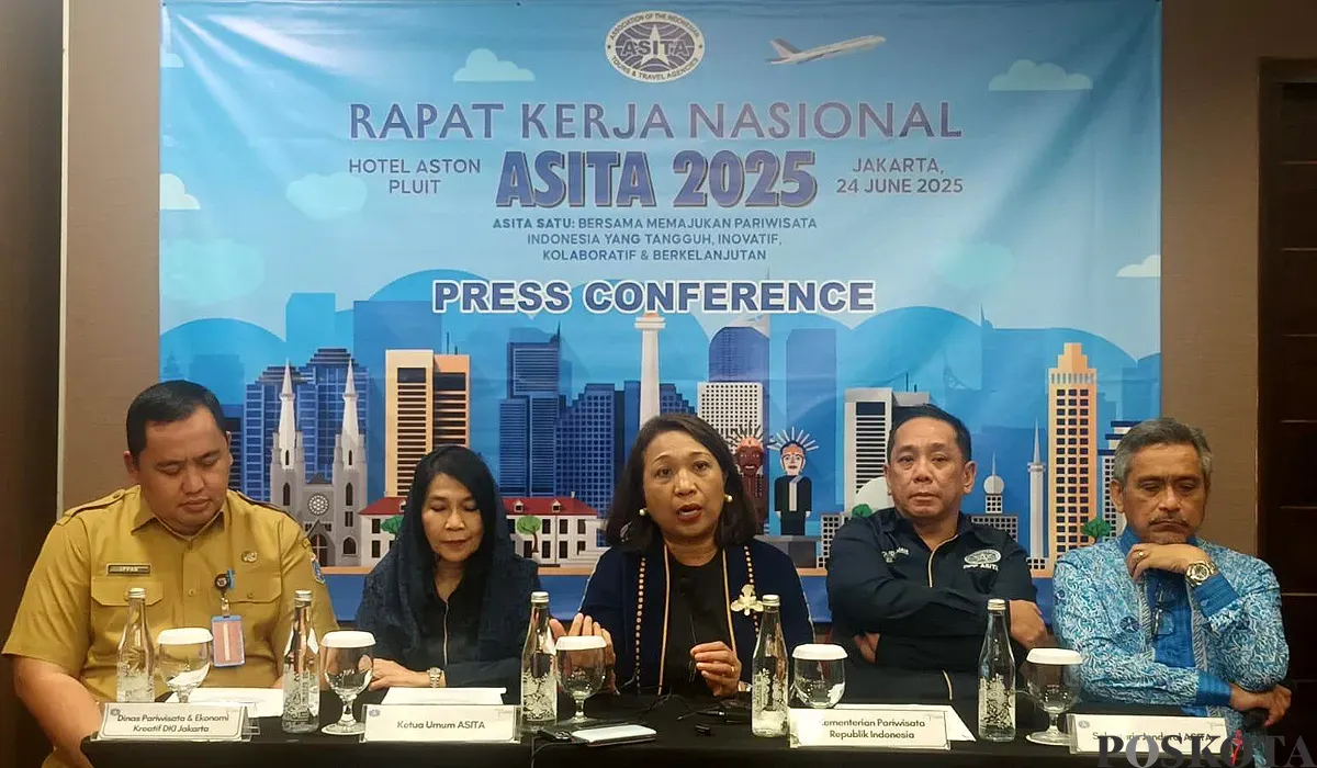 ASITA gelar Rakernas 2025 di Jakarta, salah satunya membahas dampak perang Iran-Israel terhadap pariwisata Indonesia. (Sumber: POSKOTA | Foto: Pandi Ramedhan)