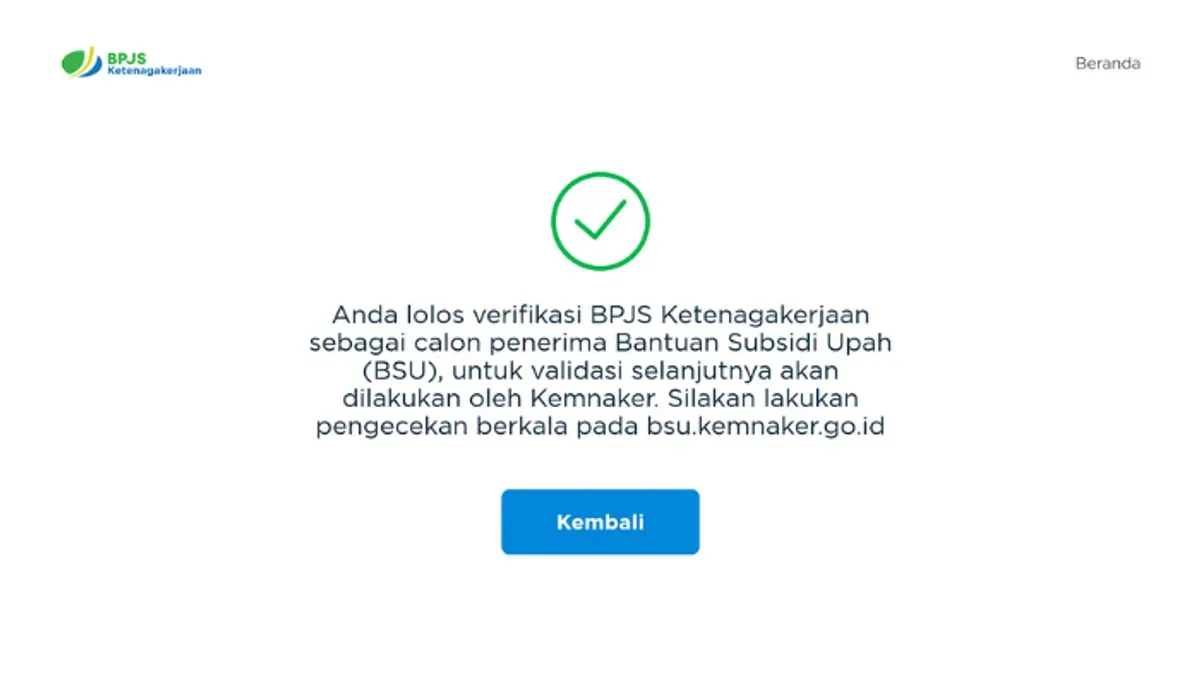 Sudah cair! Bantuan Subsidi Upah (BSU) 2025 Rp600 ribu bisa dicek di rekening Mandiri. Pastikan Anda termasuk penerima dengan cek NIK di sini. (Sumber: bsu.bpjsketenagakerjaan.go.id)