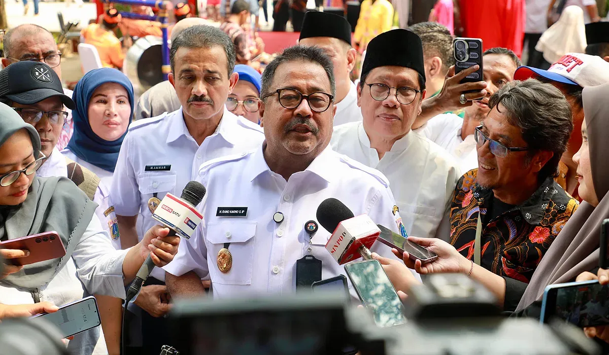Wakil Gubernur Jakarta, Rano Karno saat acara JAKARTA KITA 2025 di kawasan Jakarta Selatan, Rabu, 25 Juni 2025. (Sumber: Kominfotik Jakarta)