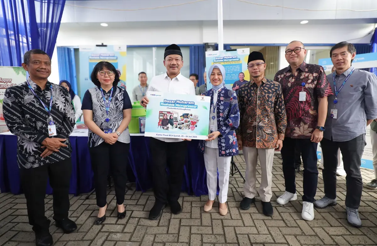 BCA Syariah dan Baznas menyelenggarakan Bazar Muharam Mustahik Micropreneur pada 25-26 Juni 2025 (Sumber: Dok. BCA Syariah)