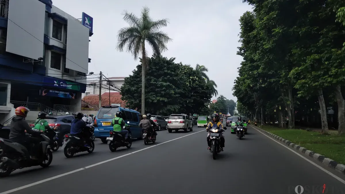 Kawasan Jalan Jenderal Sudirman, Kota Bogor, yang akan dilakukan penutupan unyuk helajaran HJB 543 dan Wayang Golek, Kamis, 26 Juni 2025. (Sumber: Poskota/Sekar Putri Andini)
