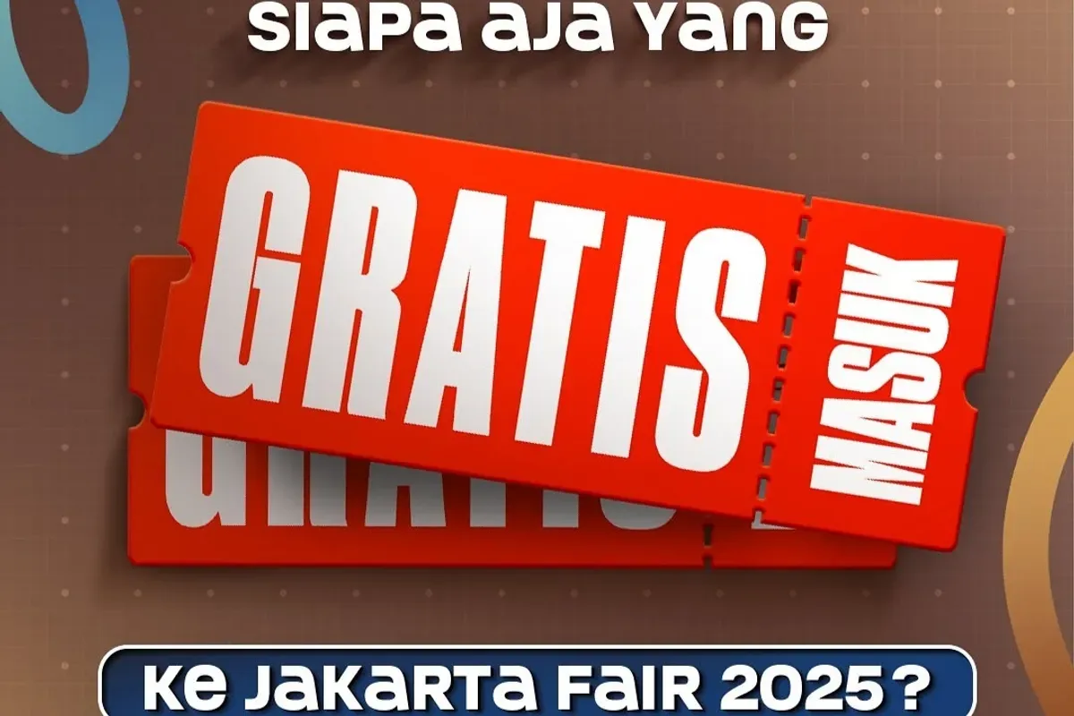 Tiket PRJ 2025 gratis bagi tiga kategori orang. (Sumber: Jakarta Fair)