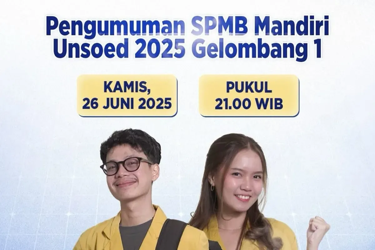 Link Unsoed Pengumuman Mandiri Hari Ini Kamis 26 Juni 2025 Lengkap dengan Jadwalnya (Sumber: Instagram/unsoedofficial_1963)