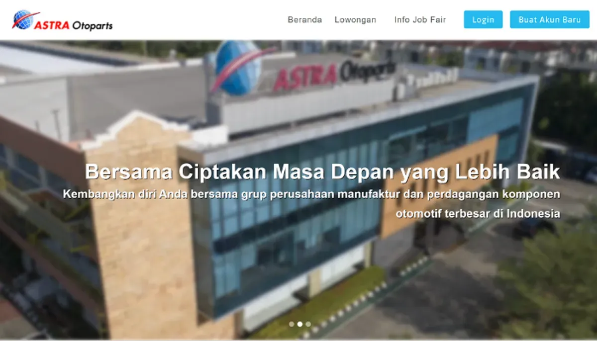 Info terbaru lowongan kerja di PT Astra Otoparts Tbk. Persyaratan lengkap dan cara daftar online. Segera lamar sebelum kuota penuh! (Sumber: career.astra-otoparts.com)