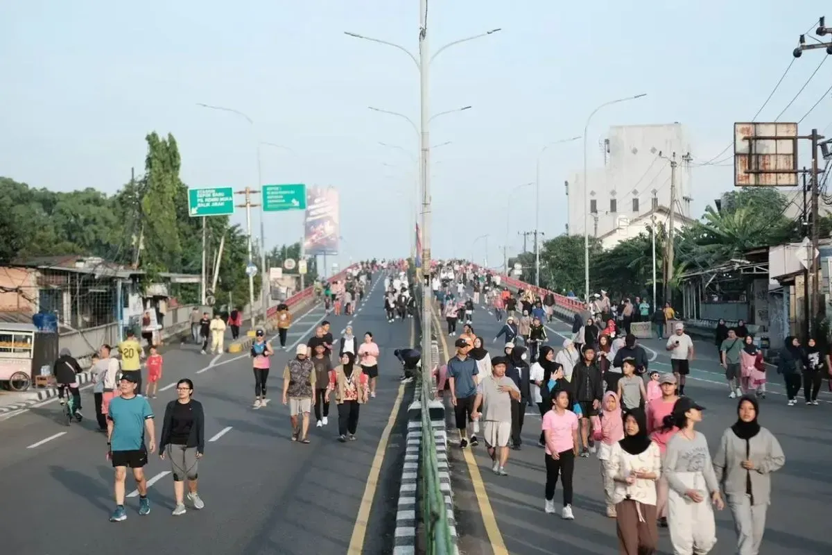 Suasana di acara car free day Depok. (Sumber: depok.go.id)