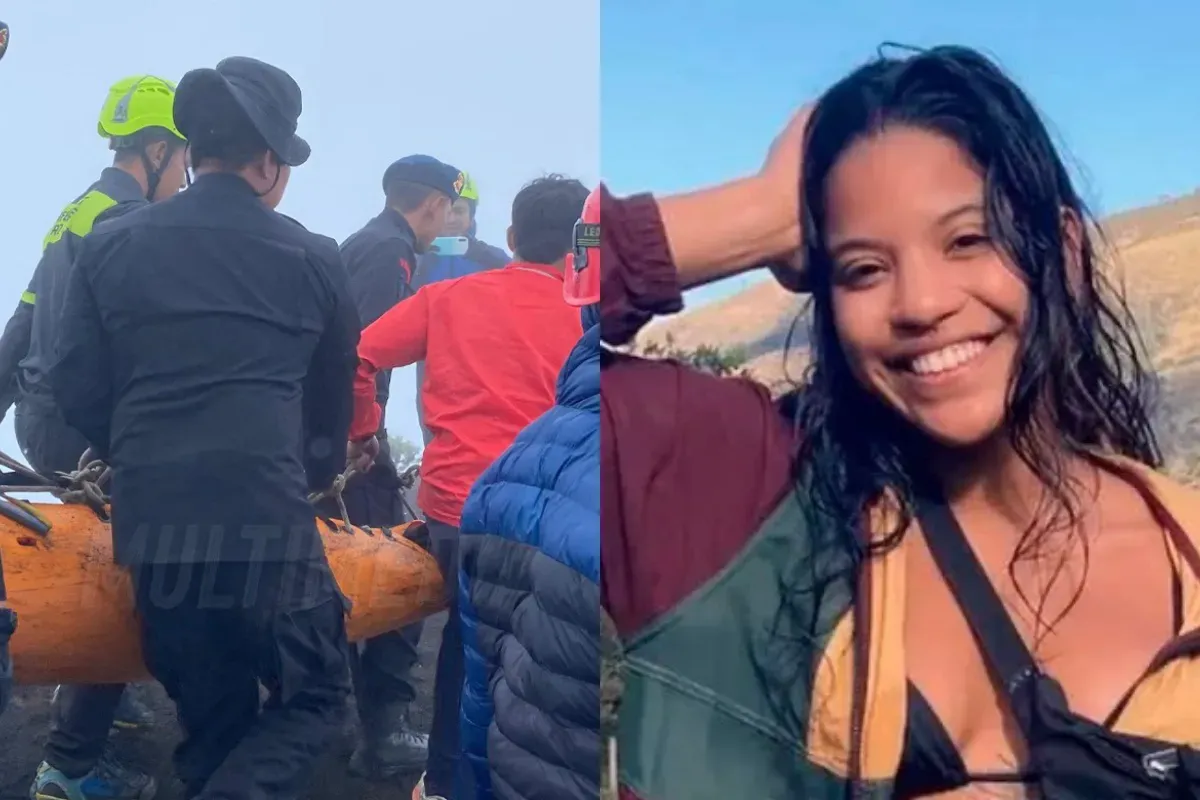 Potret proses evakuasi jenazah Juliana Marins, pendaki Brasil yang terjatuh di Gunung Rinjani. (Sumber: X)