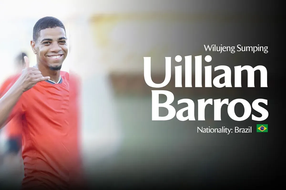 Potret pemain baru Persib, Uilliam Barros yang resmi diumumkan melalui siaran radio. (Sumber: Persib)