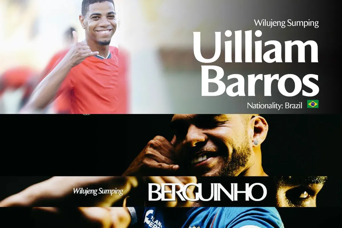 Ilustrasi pengumuman dua pemain baru Persib, Uilliam Barros dan Berguinho. (Sumber: Persib)