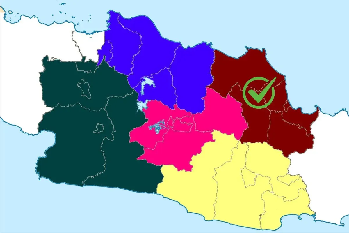Wacana pemekaran Provinsi Cirebon Raya atau Provinsi Caruban, ini daftar wilayahnya. (Sumber: X)