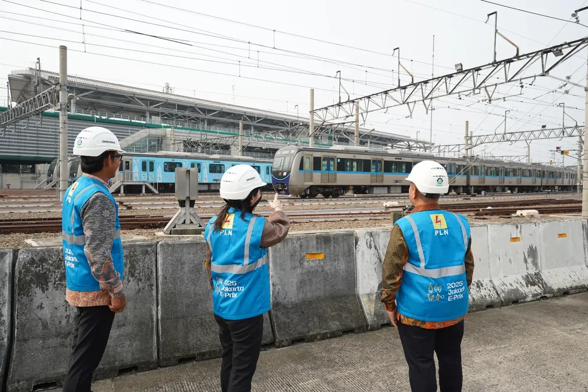 PLN senantiasa menghadirkan pasokan listrik yang andal guna mendukung operasional PT MRT Jakarta sebagai transportasi publik ramah lingkungan. (Sumber: Dok. PLN UID Jakarta Raya)