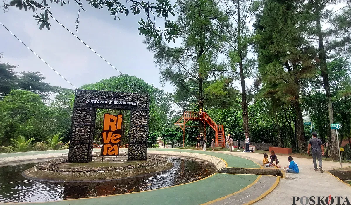 Rivera Outbound and Edutainment menjadi salah satu tempat wisata di Kota Bogor yang ramai dikunjungi pada libur panjang tahun baru Islam. (Sumber: POSKOTA | Foto: Sekar Putri Andini)
