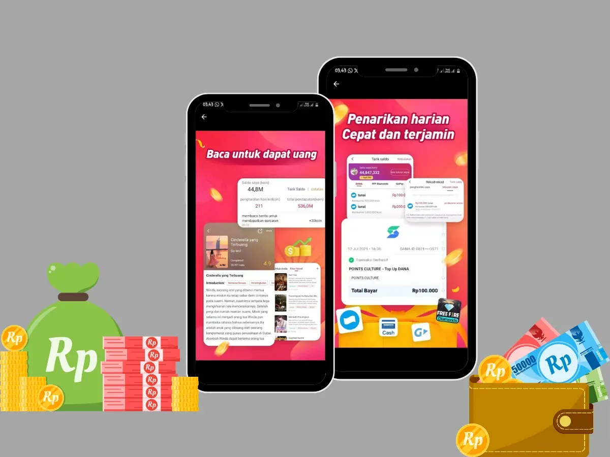 Dapatkan penghasilan tambahan dari aplikasi penghasil uang Cashzine. (Sumber: Poskota/Huriyyatul Wardah)