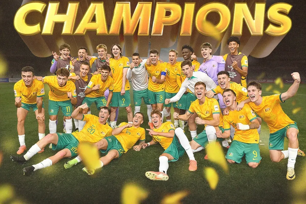 Timnas Australia juara Piala Asia U-20 2025. (Sumber: Instagram @socceroos)