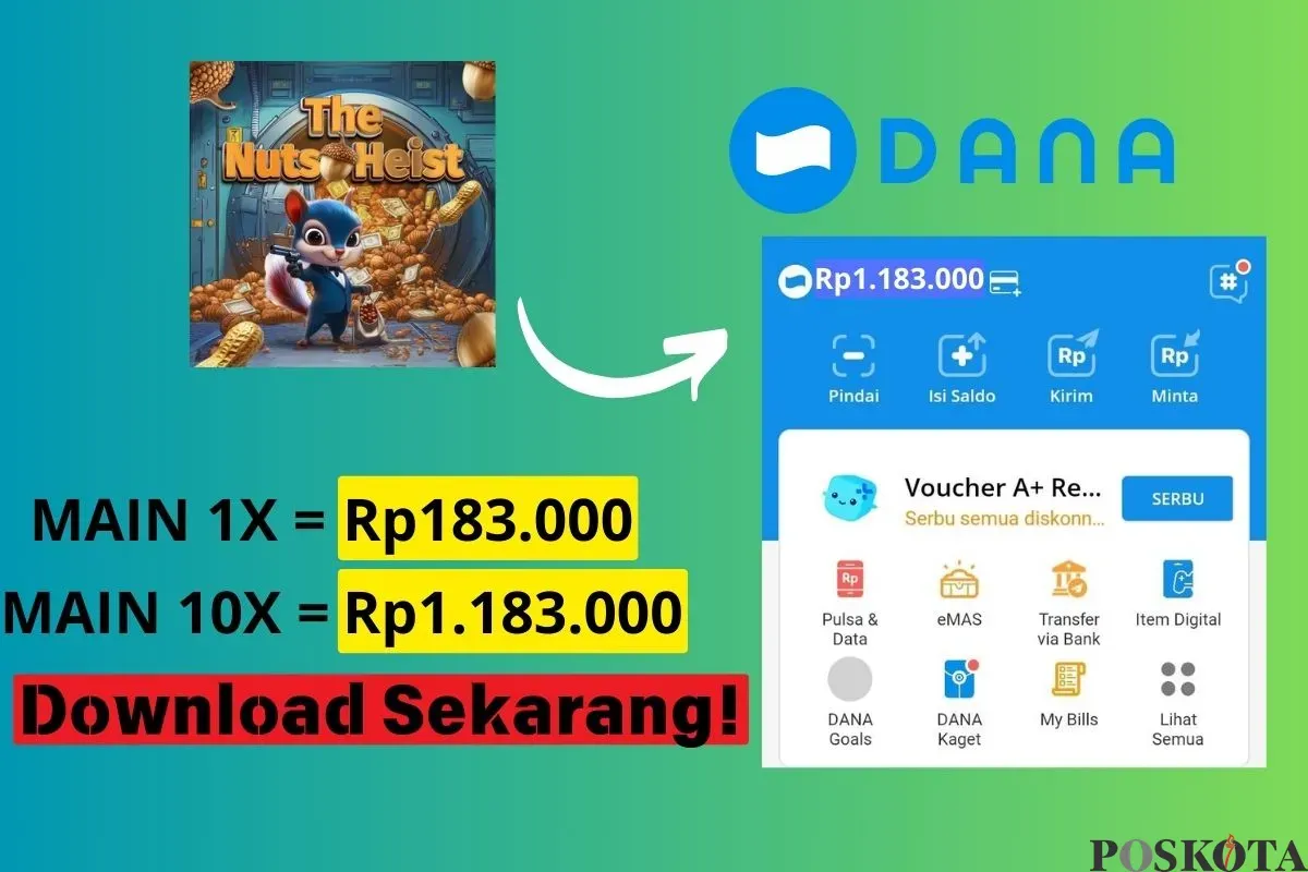 Dapat saldo DANA gratis Rp1,2 Juta dari aplikasi penghasil uang (Sumber: Poskota/Insan Sujadi)