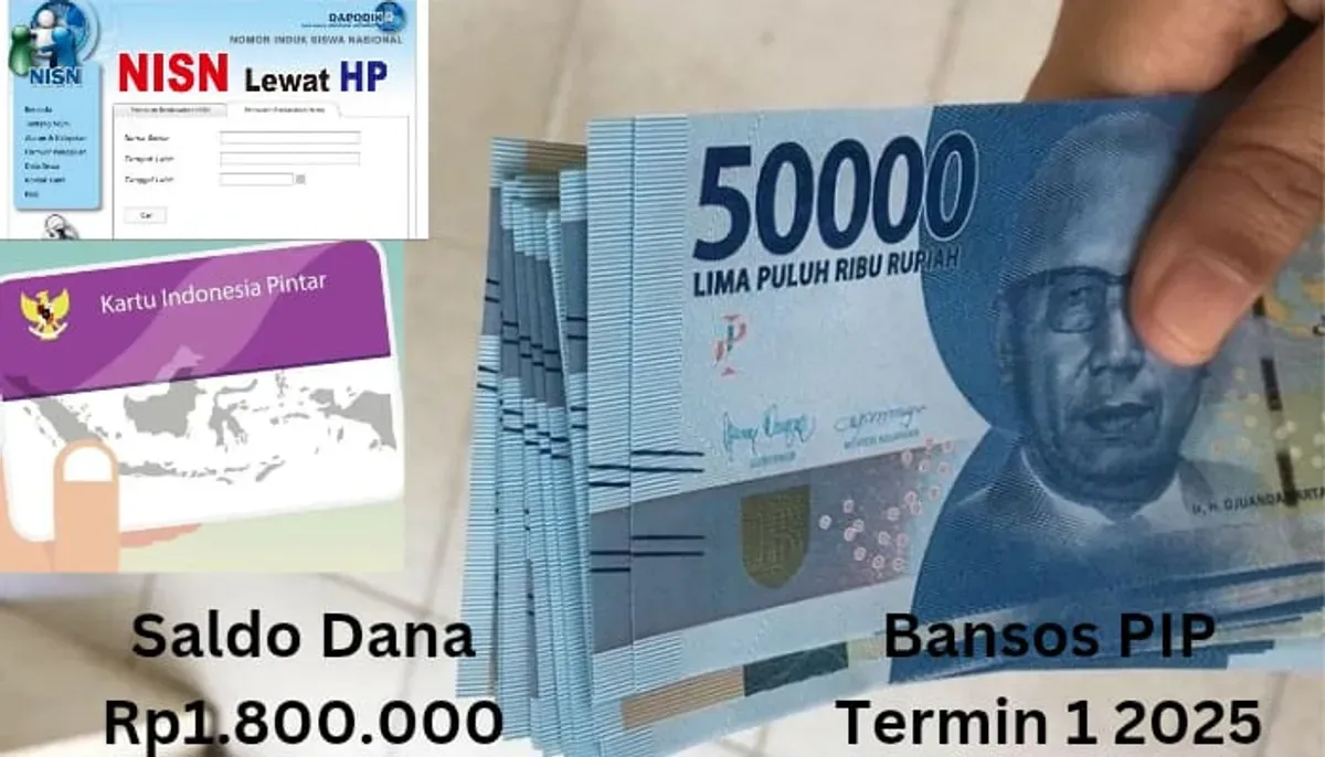 NISN dan NIK atas nama kamu terpilih menerima saldo dana Rp1.800.000 dari bansos PIP termin 1 2025 via Rekening SimPel. (Sumber: Poskota/Gabriel Omar Batistuta)