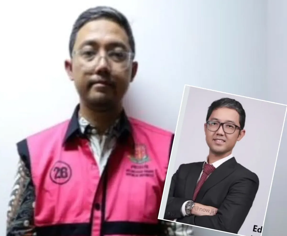 VP Trading Operations PT Pertamina Patra Niaga, Edward Corne ditetapkan Kejagung sebagai tersangka dalam dugaan kasus korupsi terkait tata kelola minyak dan produksi kilang. (Sumber: Dok Kejagung RI)