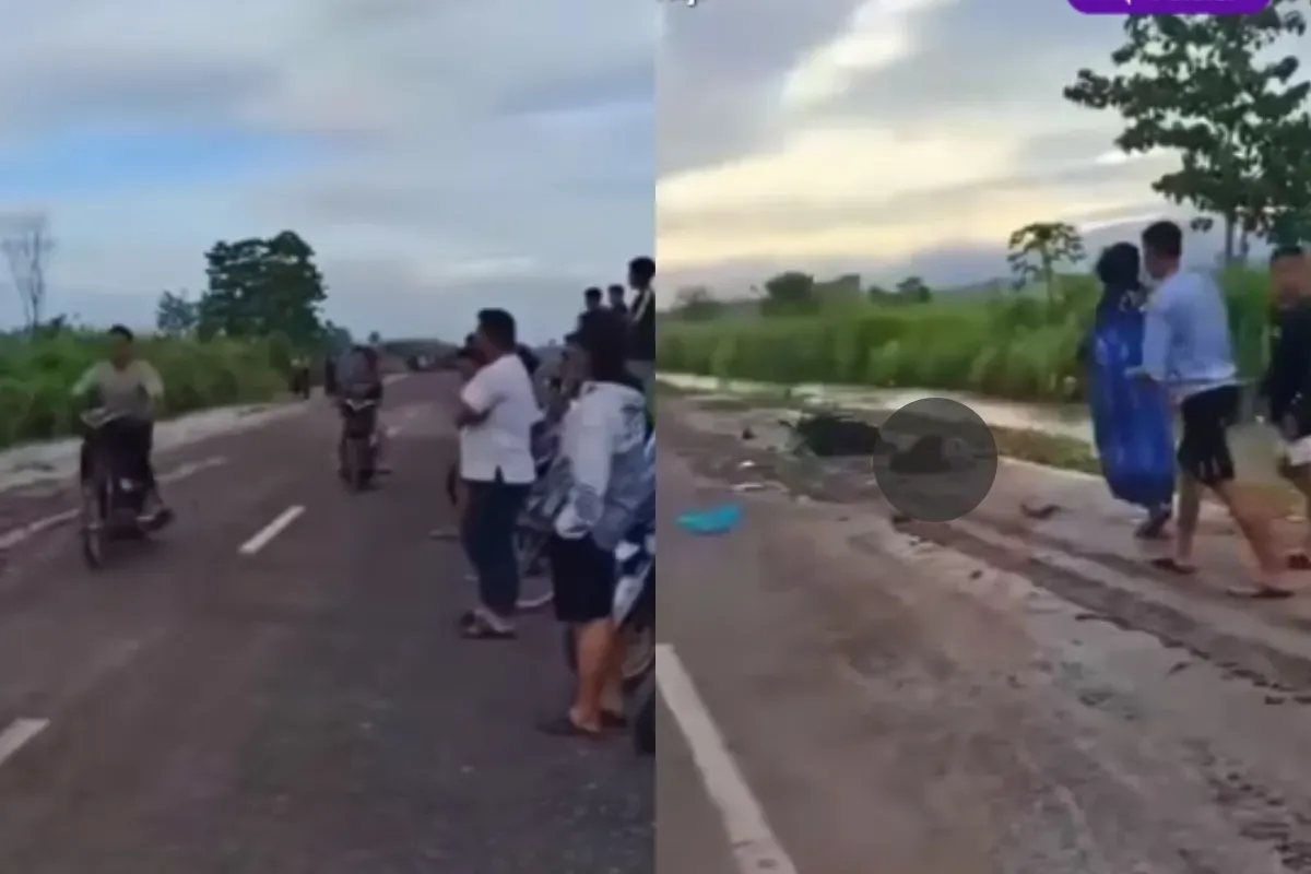 Aksi balap liar di Gorontalo mengakibatkan satu orang tewas dan satu lainnya mengalami luka serius. (Sumber: Tangkap Layar Instagram/@funnelmedia)