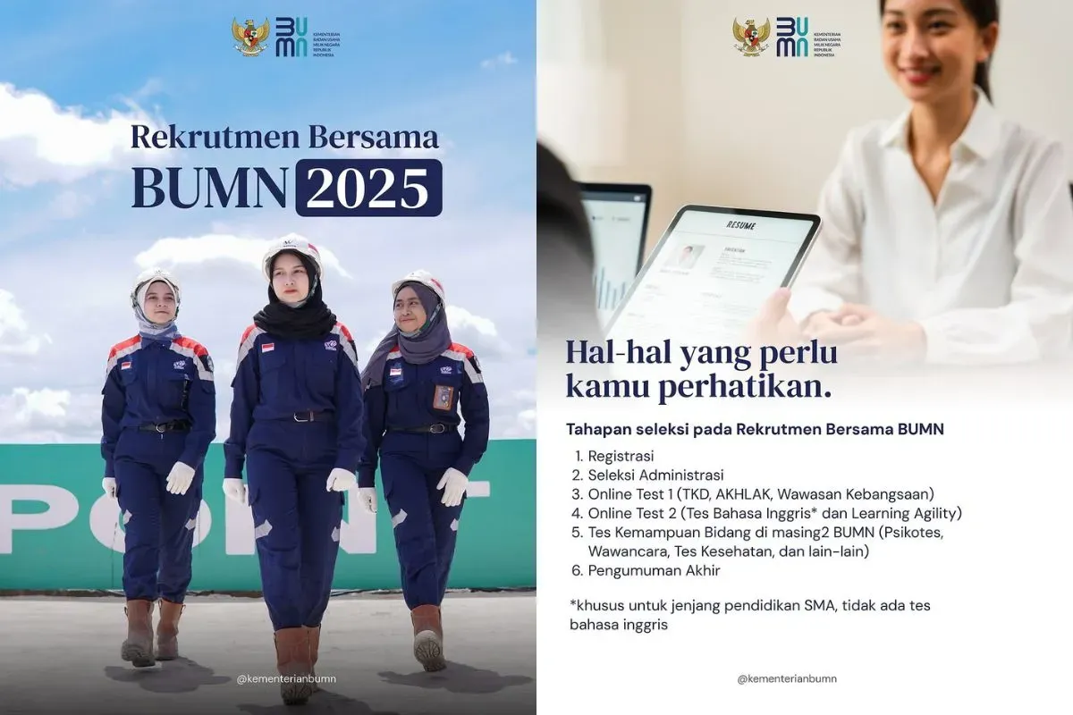 Rekrutmen Bersama BUMN 2025. (Sumber: Instagram/kementerianbumn)