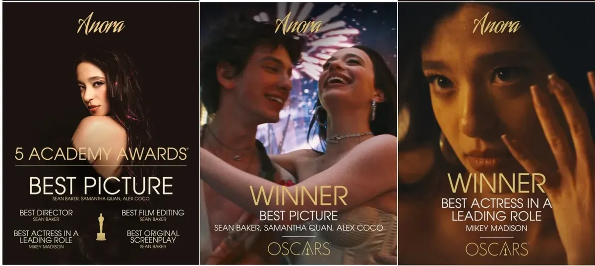 "Anora" adalah film komedi romantis yang berhasil mencuri perhatian di ajang Oscar 2025. (Sumber: Capture Anora Official)