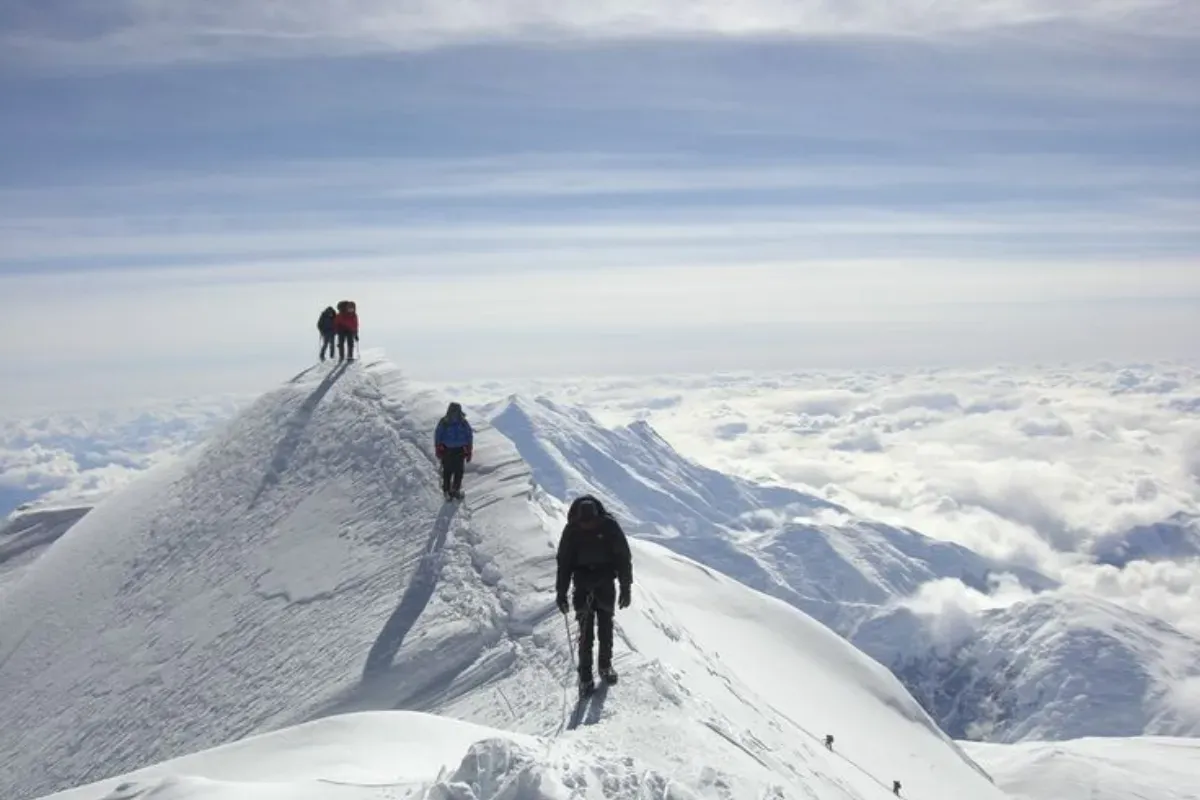 Puncak Jaya, Papua: Salah satu puncak tertinggi di dunia yang menawarkan tantangan ekstrem bagi para pendaki. (Sumber: Pinterest)