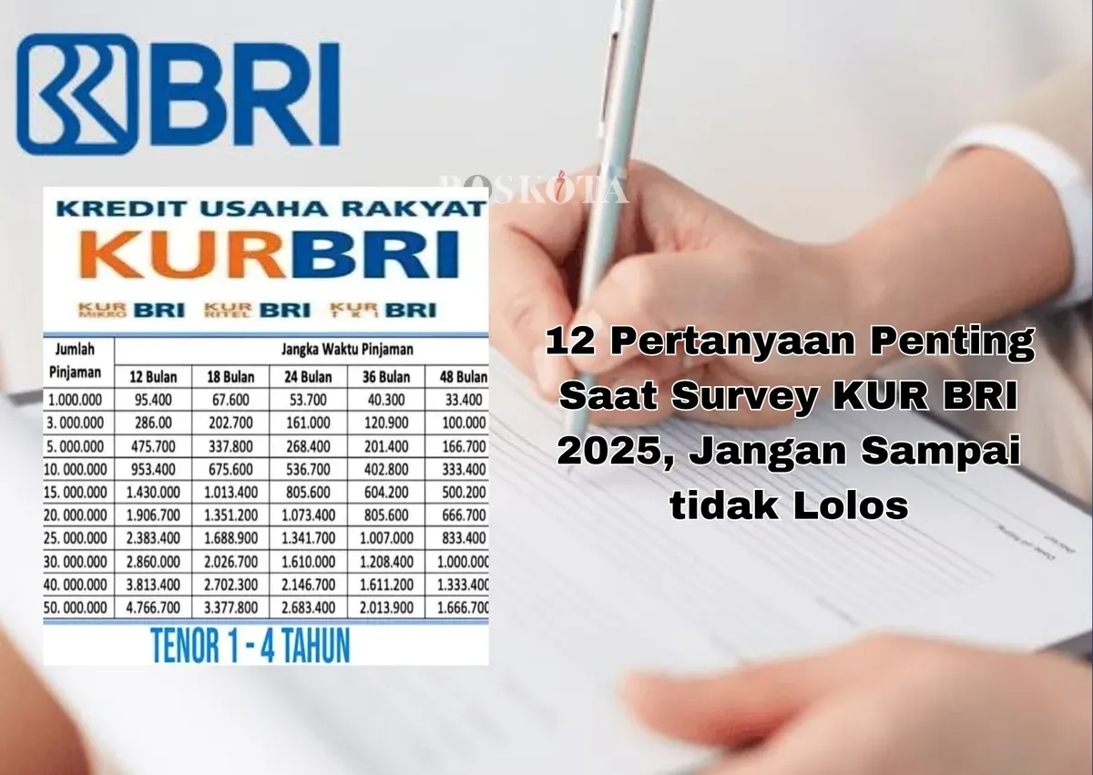 Persiapkan diri Anda dengan baik untuk menghadapi survey KUR BRI 2025. Jawab pertanyaan dengan jujur dan hindari kesalahan yang bisa membuat pengajuan Anda ditolak. (Sumber: Poskota/Yusuf Sidiq)
