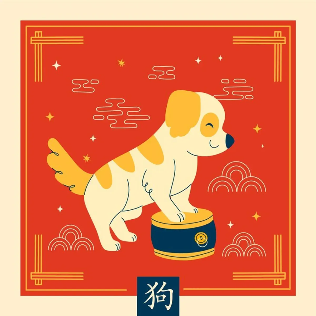 Shio anjing sebagai shio paling beruntung besok. (Sumber: Freepik)