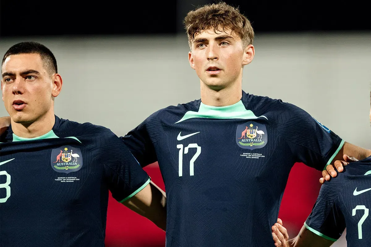 Hayden Matthews (17) dipastikan absen di laga Timnas Australia vs Indonesia pada kualifikasi Piala Dunia 2026 Zona Asia. (Sumber: socceroos.com.au)