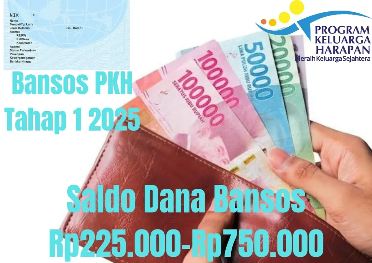 NIK e-KTP atas nama Anda telah diverifikasi pemerintah terima saldo dana Rp225.000 hingga Rp750.000 dari bansos PKH tahap 1 2025. (Sumber: Poskota/Gabriel Omar Batistuta)