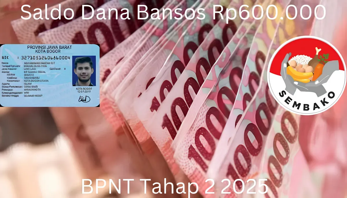 NIK e-KTP atas nama kamu berhasil lolos di DTSEN berhak terima saldo dana bansos Rp600.000 dari subsidi BPNT tahap 2 2025. (Sumber: Poskota/Gabriel Omar Batistuta)