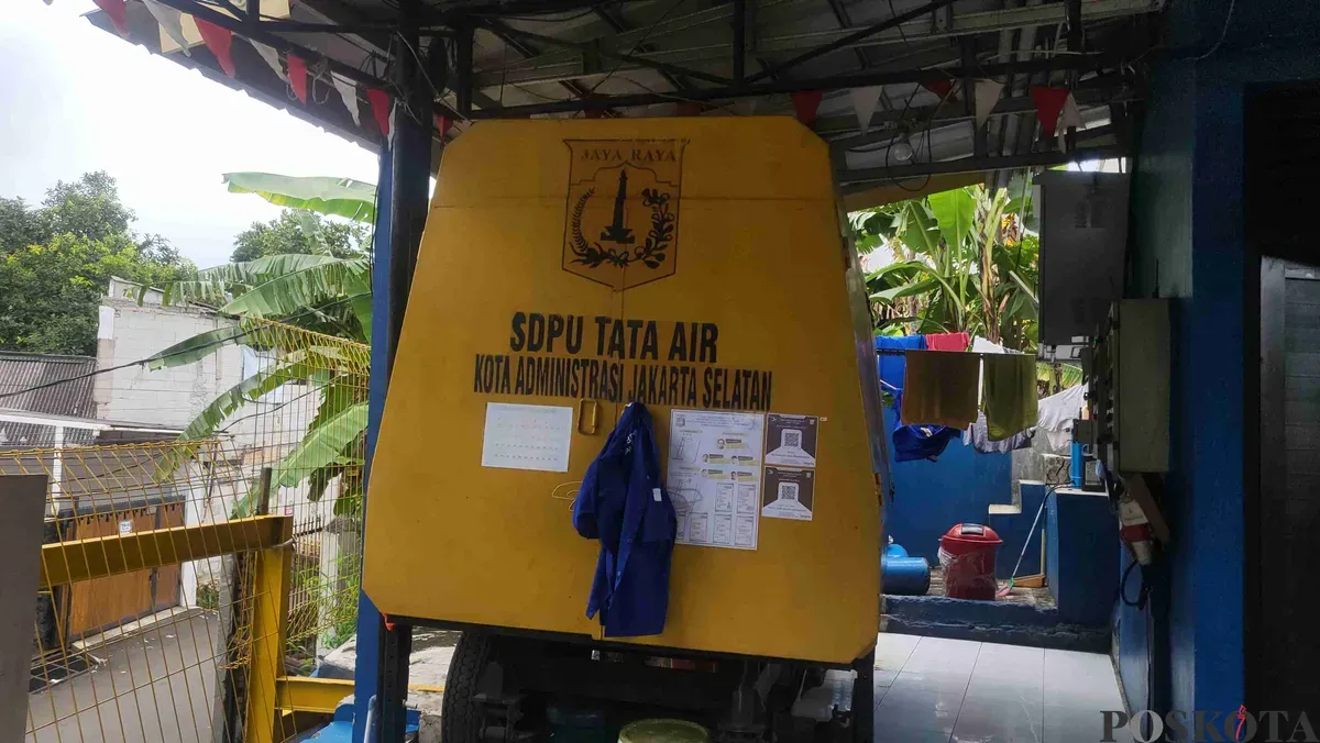 Kondisi pompa di Rumah Pompa Kebon Baru, Jakarta Selatan, Senin, 3 Maret 2025. (Sumber: Poskota/Pandi Ramedhan)