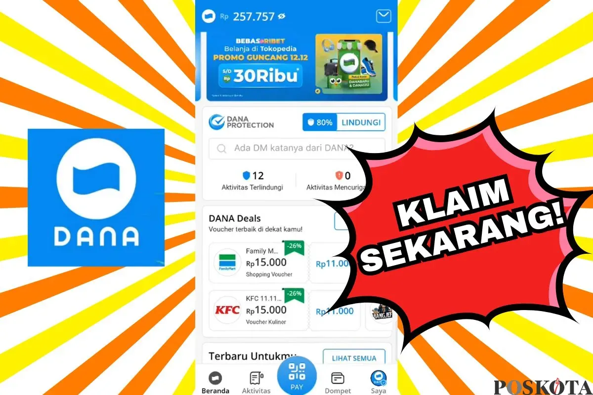 Aplikasi game terbaru penghasil saldo DANA 2025. (Sumber: Poskota/Arip Apandi)