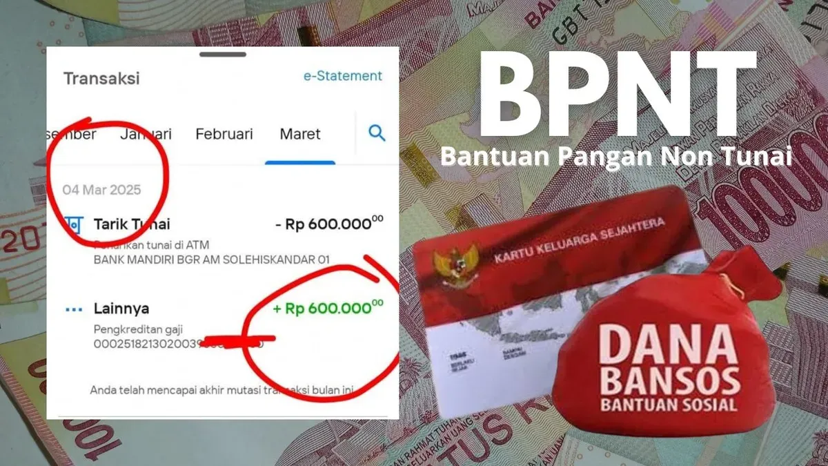 Ilustrasi penyaluran dana bansos susulan tahap 1 sebesar Rp600.000 melalui KKS BSI. (Sumber: Facebook/INFO PKH/Istimewa/Neni Nuraeni)