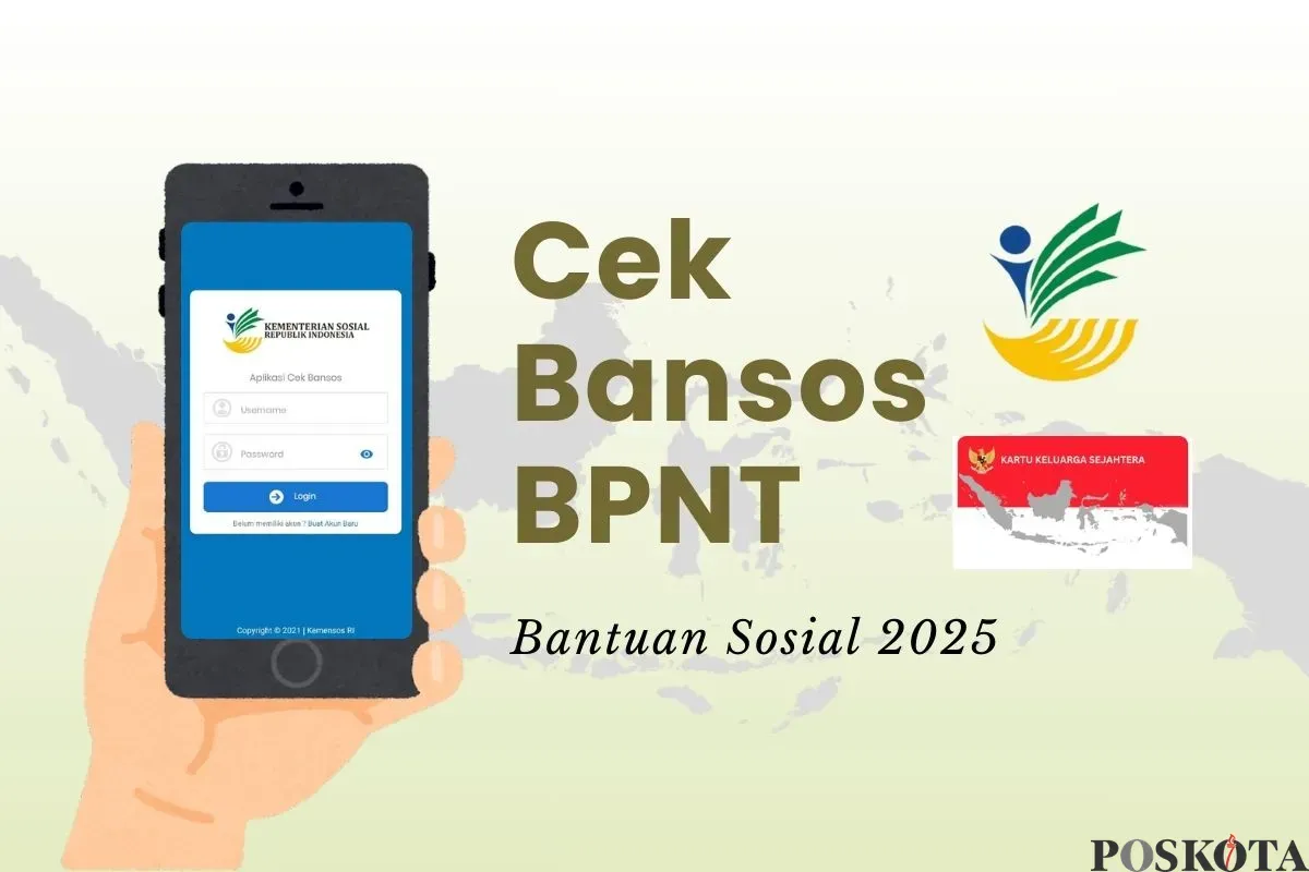 Informasi pengecekan bansos BPNT Kemensos 2025. (Sumber: Poskota/Della Amelia)