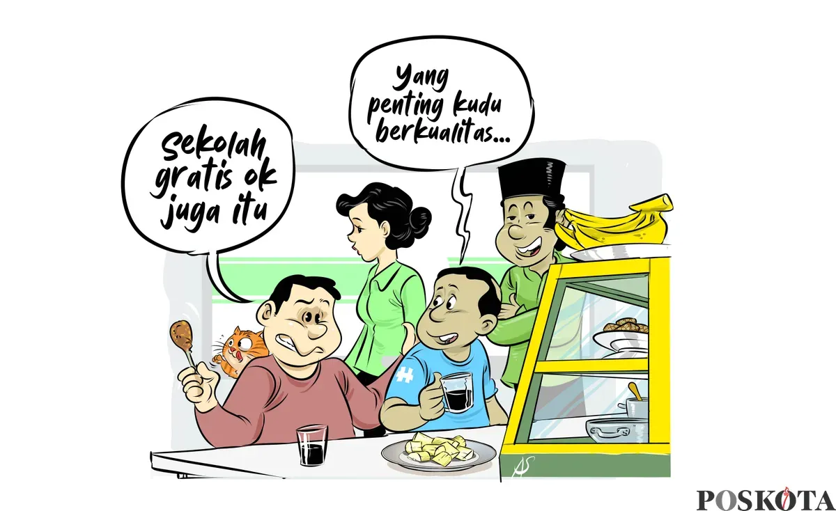 Obrolan Warteg: Sekolah Rakyat (Sumber: Poskota/Arif Setiadi)