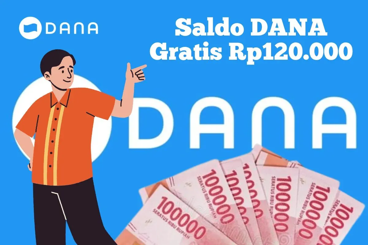 Tiga cara hasilkan saldo DANA Gratis Rp120.000 masuk dompet elektronik. (Sumber: Poskota/Syania Nurul Lita Baikuni)