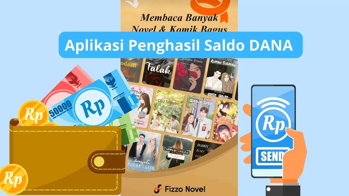 Aplikasi penghasil uang DANA untuk dapatkan saldo gratis bisa dicairkan melalui akun E-wallet. (Canva)