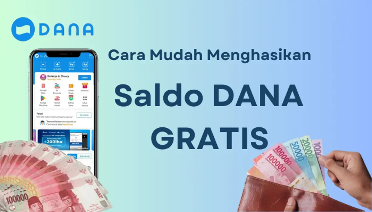 Berbagai cara mudah mendapatkan saldo DANA gratis. (Sumber: Poskota/Aldi Harlanda Irawan)