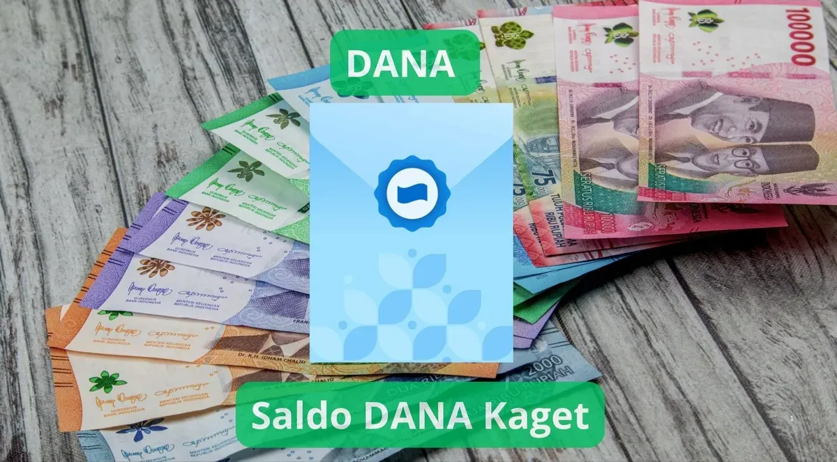 Klaim link DANA Kaget terbaru gunakan aplikasi dompet digital DANA. (Canva)