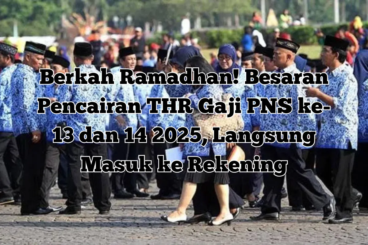 Ramadhan 2025 membawa berkah dengan pencairan Gaji ke-13 dan THR untuk pensiunan PNS. Yuk, sambut momen bahagia ini dengan persiapan matang! (Sumber: Poskota/Yusuf Sidiq)