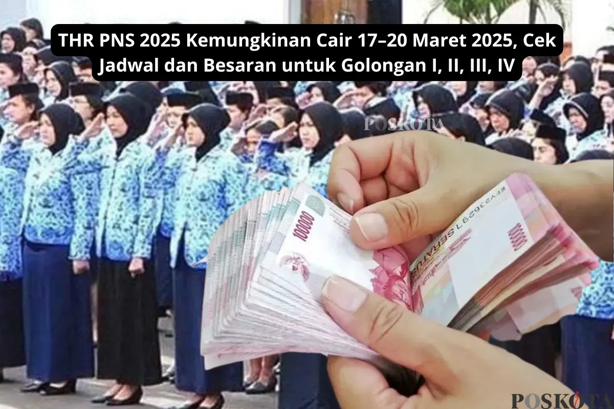 Persiapkan Lebaran 2025 dengan informasi terbaru tentang THR PNS. Simak jadwal pencairan, nominal berdasarkan golongan, dan tips mengelola THR secara bijak! (Sumber: Poskota/Yusuf Sidiq)