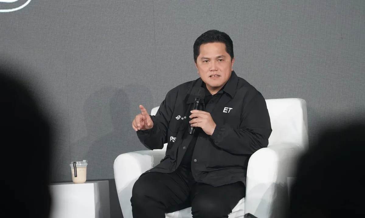 tanggapan Erick Thohir perihal rumor Persija Jakarta belum gaji pemain. (Sumber: Dok. PSSI)