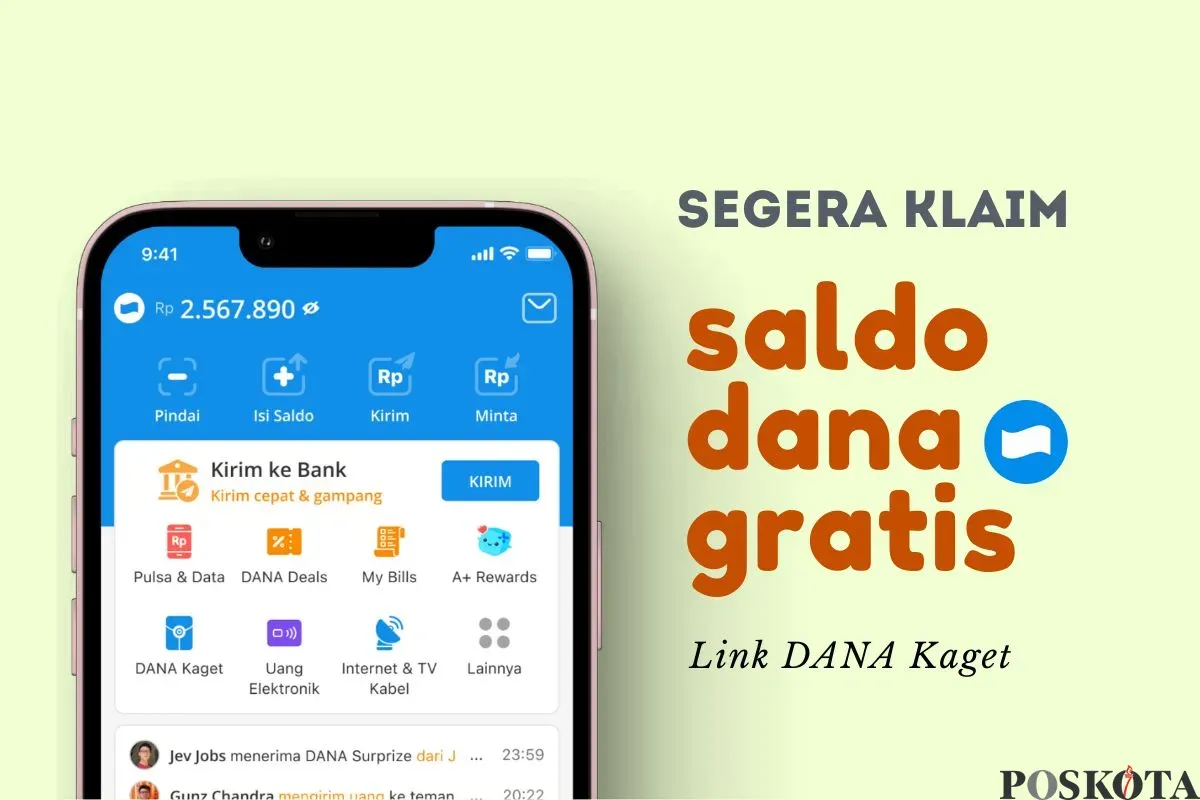 Tips aman klaim saldo DANA gratis. (Sumber: Poskota/Della Amelia)