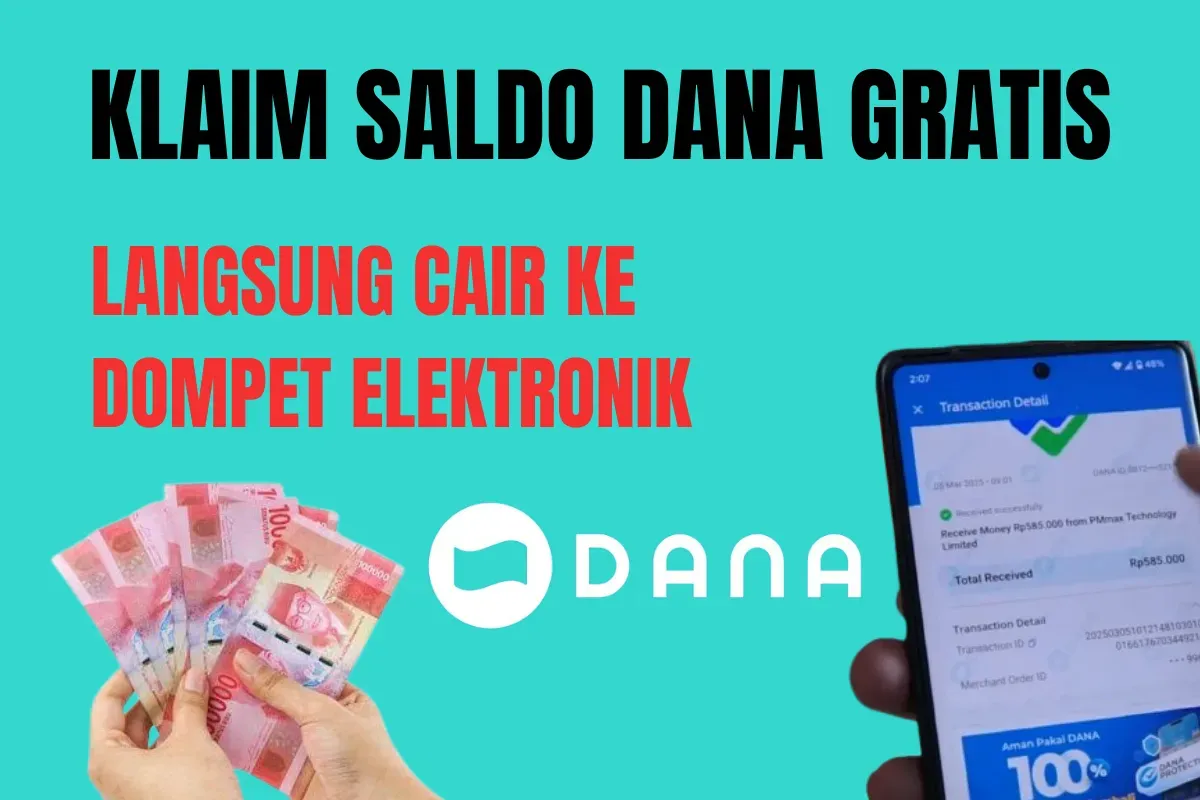 Cara klaim saldo DANA gratis dari aplikasi penghasil uang (Sumber: Poskota/Rivera Jesica Souisa)