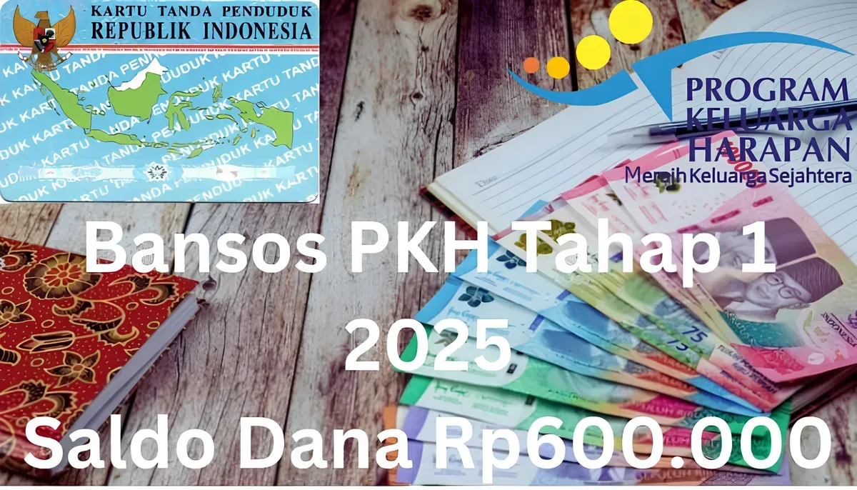 NIK e-KTP dan nama Anda sudah mendapat saldo dana Rp600.000 dari subsidi bansos PKH tahap 1 2025. (Sumber: Poskota/Gabriel Omar Batistuta)