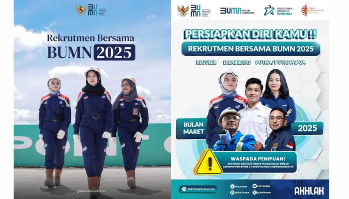 Rekrutmen bersama BUMN 2025 resmi dibuka! ini tanggal pentingnya. (Sumber: Instagram/@bersamabumn)