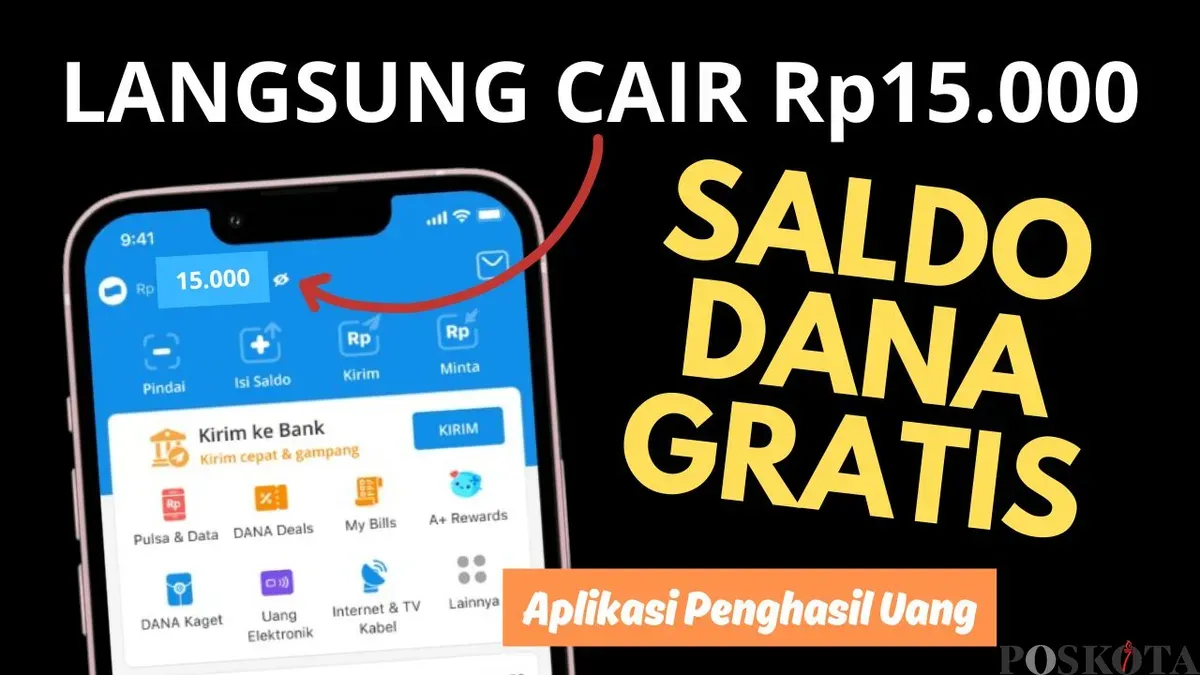 Main game penghasil saldo DANA dan menangkan uang gratis Rp15.000. Ikuti langkah mudahnya dan buktikan sendiri hasilnya. (Sumber: Poskota/Neni Nuraeni/DANA)