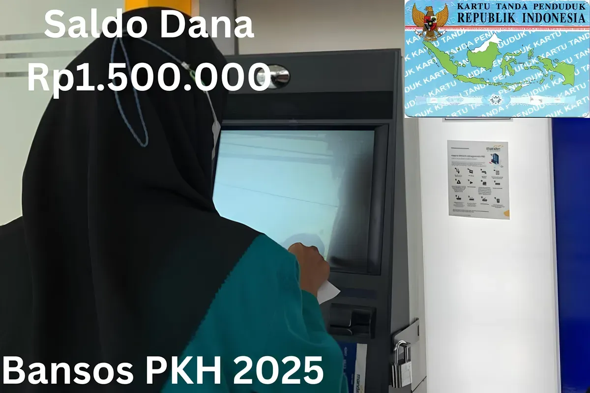 NIK e-KTP atas nama Anda sudah raih saldo dana Rp1.500.000 dari subsidi bansos PKH 2025 via Rekening Bank Mandiri. (Sumber: Poskota/Gabriel Omar Batistuta)